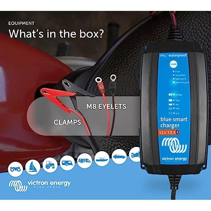 Victron Blue Smart IP65 12-15 Bluetooth Ladegerät 12V 15A für Blei und Lithium Akkus – Bild 6