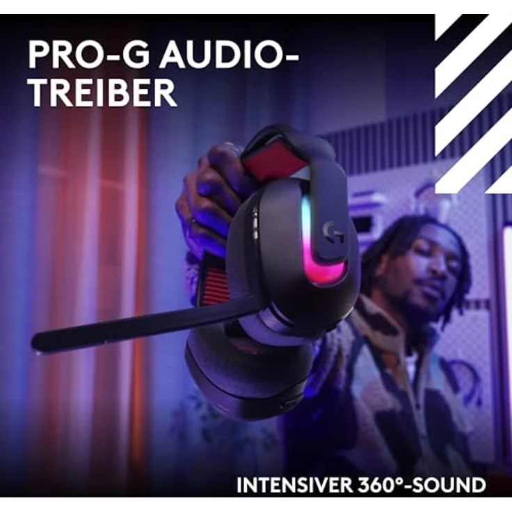 Logitech G A20 X, Kabelloses Gaming Headset mit PLAYSYNC AUDIO für mehrere Konsolen, Schwarz – Bild 8