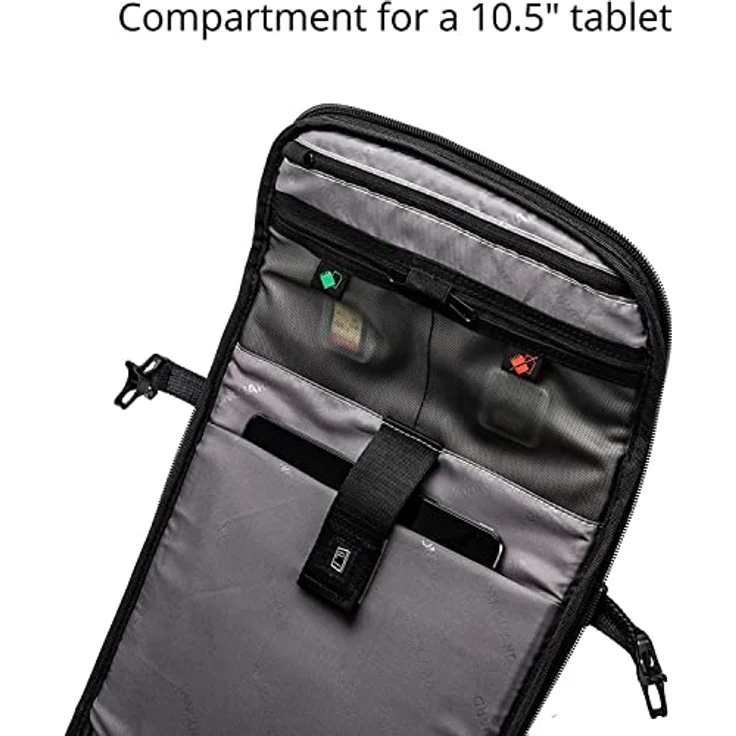 Vanguard VEO SELECT 45BFM BK Rucksack (Fotorucksack) - Kameratasche für DSLR- oder CSC-Kamera, Platz für 4-5 Objektive, Tablet bis 10,5 Zoll, Schwarz – Bild 6