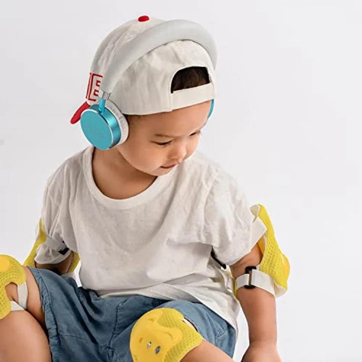 Puro Sound Labs BT2200-Plus Lautstärkebegrenzende Bluetooth-Kopfhörer für Kinder - Sicherere Kopfhörer für Kinder - Studio-Qualität und Geräuschisolierung – Türkis – Bild 5