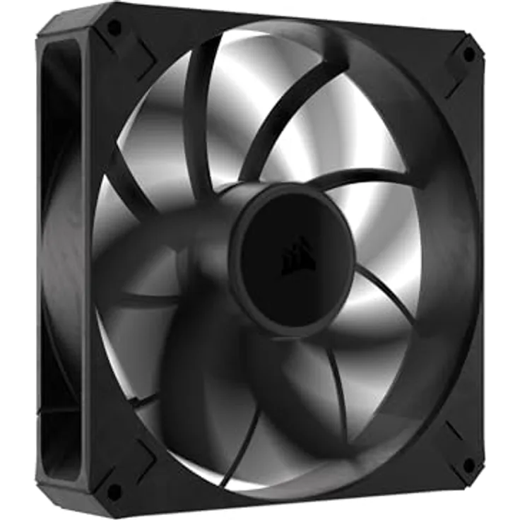 CORSAIR RS140 MAX 140mm-PWM-Dicker-Lüfter – Hoher Statischer Druck – Flüssigkristallpolymer-Konstruktion – Einzelpackung – Schwarz
