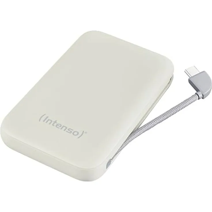 Intenso S10000 Powerbank, 10000 mAh, Schnellladung mit USB-C, Beige