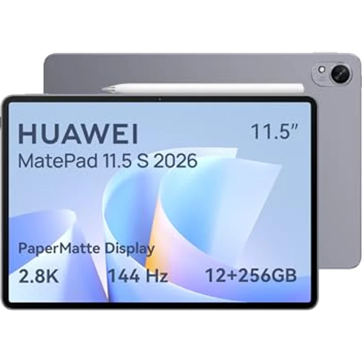 HUAWEI MatePad 11.5 S 2026 Tablet mit M-Pencil Pro, 2.8K 144Hz PaperMatte Display, 12GB RAM, 256GB Speicher, 8800 mAh Akku, 40W Supercharge, WiFi 6+, Bluetooth 5.2, Gaming-Funktion – Bild 1