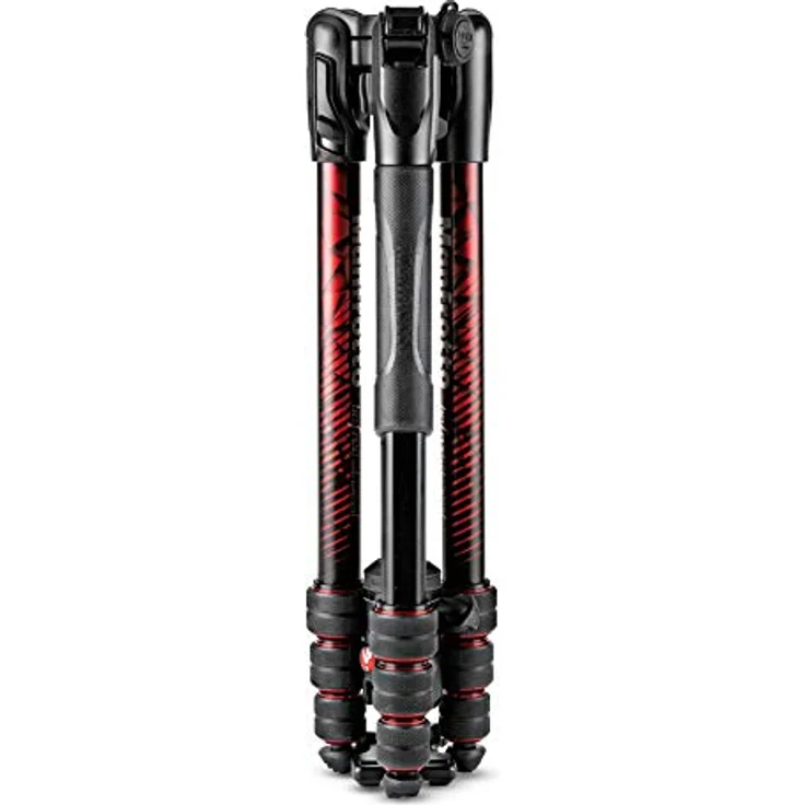 Manfrotto Befree Advanced Alu Reisestativ Twist (Drehverschluss) mit Kugelkopf, inkl.Tasche (für Canon, Nikon, Sony, DSLR, CSC, Spiegellose Kamera, rot, Traglast:8kg, Packmaß:40cm, Gewicht:1,49kg) – Bild 4