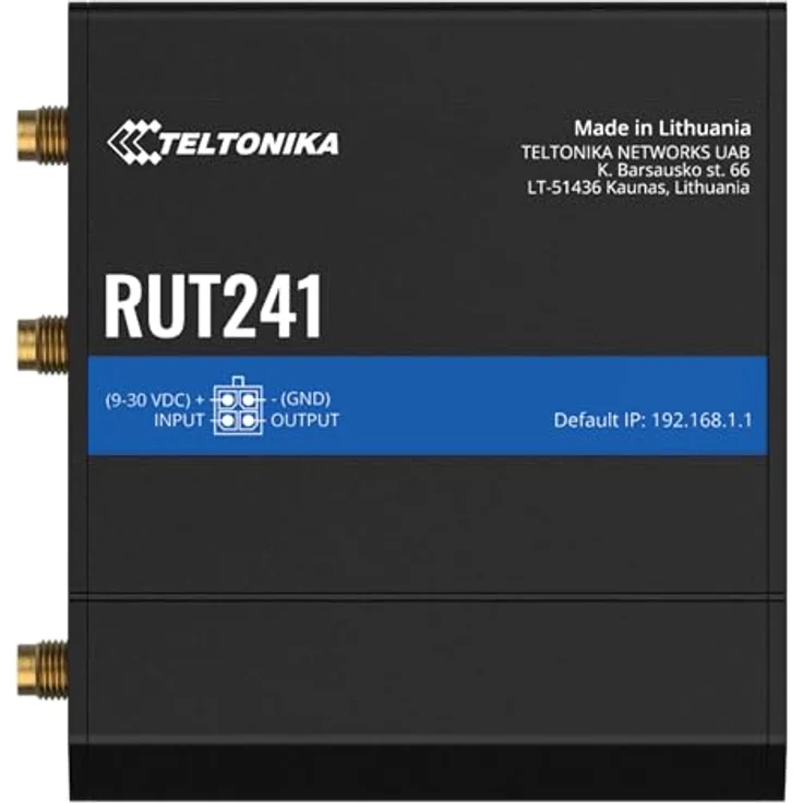 Teltonika Industrieller kompakter 4G-LTE & WLAN Router, mit Ethernet & I-O LTE - 3G Router (RUT241) – Bild 2