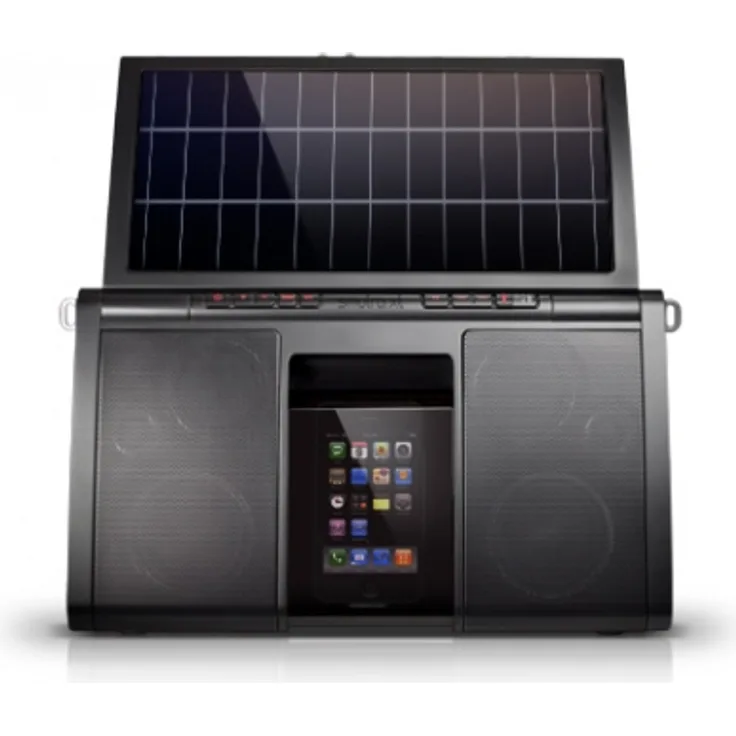 Eton Soulra XL SP500, solarbetriebenes Soundsystem für iPod und iPhone mit 8 Lautsprechern und Fernbedienung