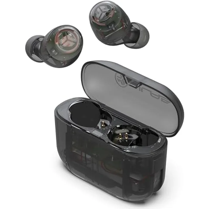 JLab Audio Go Air Pop Kopfhörer, Schwarz, kabellos mit 8 h Spielzeit