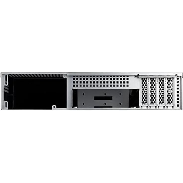 SilverStone SST-RM23-502-MINI, Rackmount Server Gehäuse 2U für Micro-ATX mit 2x 5,25-Zoll-Laufwerken, schwarz – Bild 4
