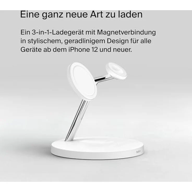 Belkin MagSafe 3-in-1-Ladegerät iPhone 12-13 Serie, weiß – Bild 5