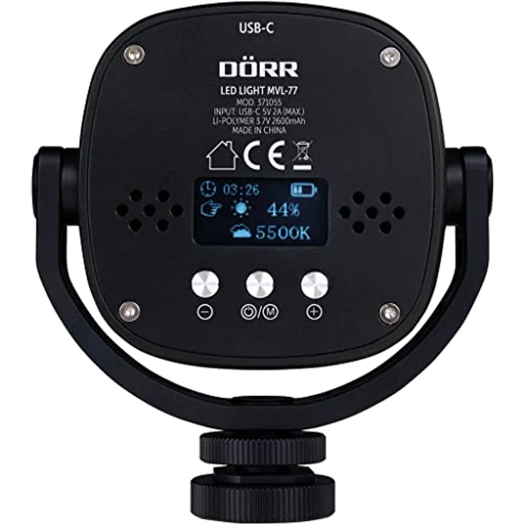 Dörr LED Dauerlicht - Videoleuchte - Bi-Color - Akku - super flexibel - Alugehäuße - Schwenkrahmen - magnetisch – Bild 3