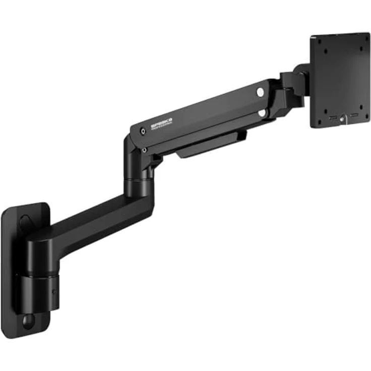 Speaka Professional SP-MM-990 1fach Monitor-Wandhalterung Schwarz Höhenverstellbar, Neigbar für 43,2 cm (17) - 124,5 cm (49) Displays – Bild 5