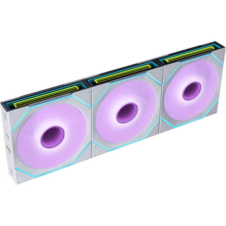 Lian Li UNI FAN SL-INF FLEX Wireless Lüfter, ARGB - Reverse Blade, 120mm, weiß, 3er-Pack mit Controller und Daisy-Chain-System