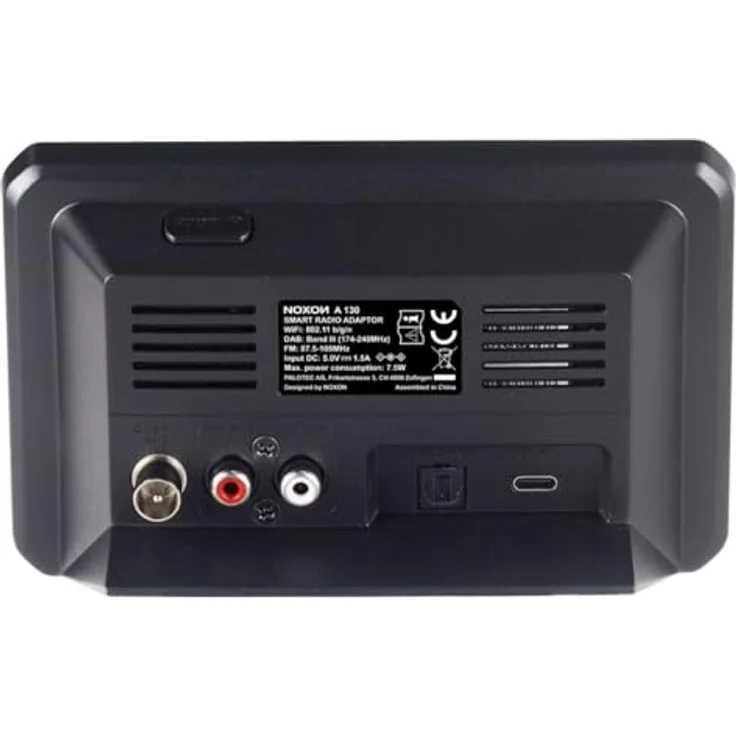 Noxon A 130, DAB+/UKW & Internet-Radio Audio Adapter mit Bluetooth, 4.3 Zoll Farbdisplay, Schwarz – Bild 4