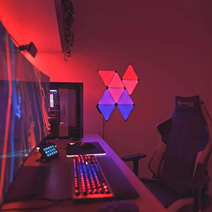 Nanoleaf Formen | Dreiecke | SMK | Schwarz | 9 Stück | EU/UK – Bild 2
