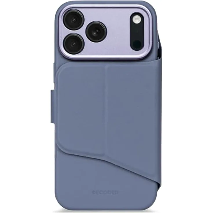 Decoded 2-in-1 Silikonhülle für iPhone 17 Pro Max, Abnehmbare Wallet, MagSafe-kompatibel, Antibakterielle Beschichtung, Kratzfest, Blau