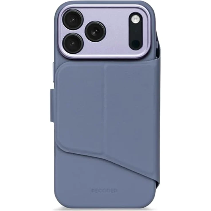 Decoded 2-in-1 Silikonhülle für iPhone 17 Pro Max, Abnehmbare Wallet, MagSafe-kompatibel, Antibakterielle Beschichtung, Kratzfest, Blau