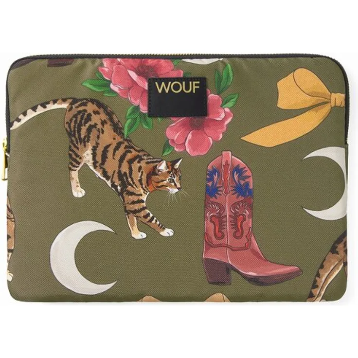 Wouf Daily Tablethülle, 29 cm, oliv, 100% Polyester