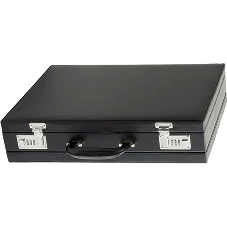 Alassio 92300 - Attachékoffer PONTE, aus Lederimitat, ca. 44,5 x 33 x 10 cm, schwarz