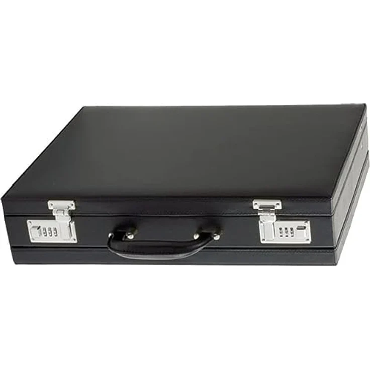 Alassio 92300 - Attachékoffer PONTE, aus Lederimitat, ca. 44,5 x 33 x 10 cm, schwarz – Bild 1