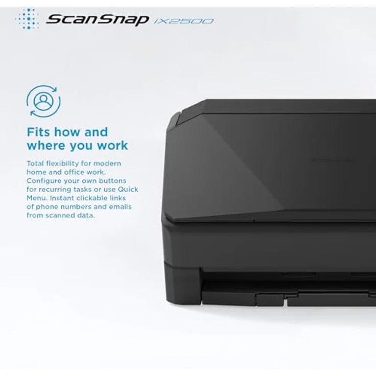 RICOH ScanSnap IX2500, ADF-Dokumentenscanner mit 45 Seiten/Min, Duplex-Scan, WLAN & USB, schwarz – Bild 11