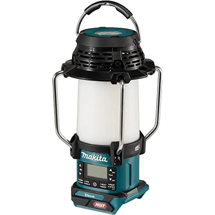 Makita MR009GZ Akku-Radio mit Laterne 40V max. (ohne Akku, ohne Ladegerät), Petrol/Schwarz