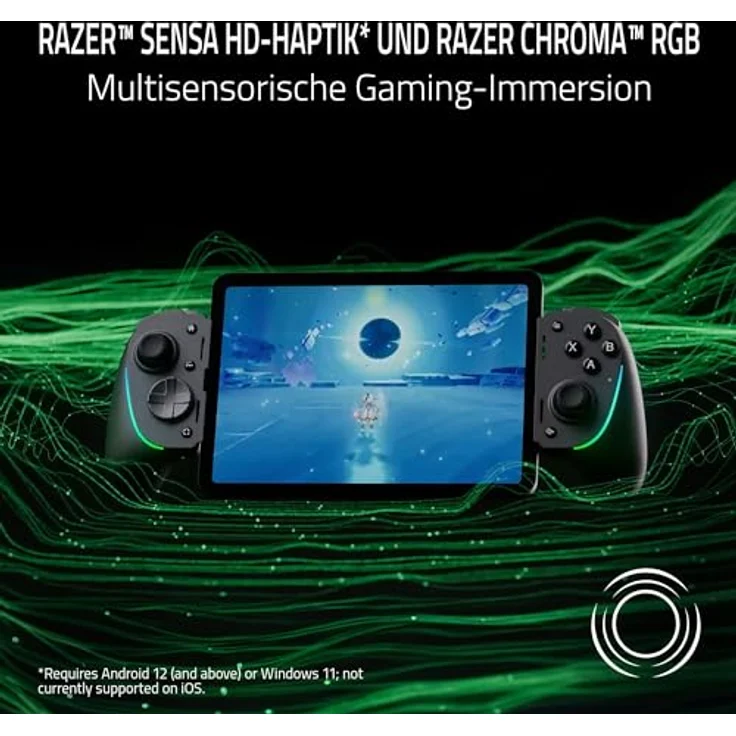 Razer Kishi Ultra - USB-C Gaming-Controller für iPhone und Android Smartphones & iPad Mini (Sensa HD Haptik, RGB, Passthrough Charging, Mecha-Tactile Buttons und D-Pad, Mobiles Spielen) Schwarz – Bild 4