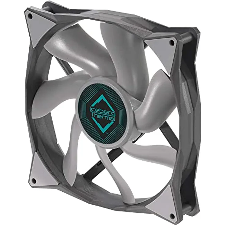 Iceberg Thermal IceGALE 140 mm PWM Premium Gehäuselüfter, Grau