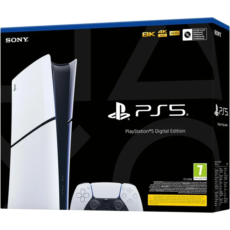 Playstation 5 Digital Edition (Slim) - Die ultimative Gaming-Erfahrung mit blitzschnellem Laden und realistischem Gameplay – Bild 1