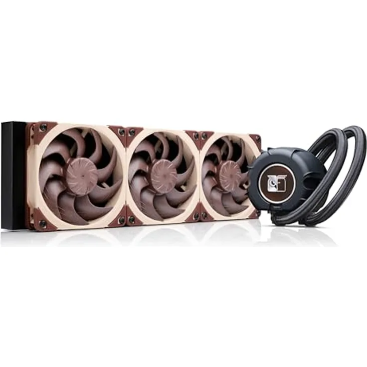 Noctua NL-LC1-36, 360mm Leiser All-in-One-Wasserkühler (AIO) für AMD AM5 und Intel LGA1851/LGA1700-CPUs, schwarz/braun/beige, inklusive NT-H2-Wärmeleitpaste