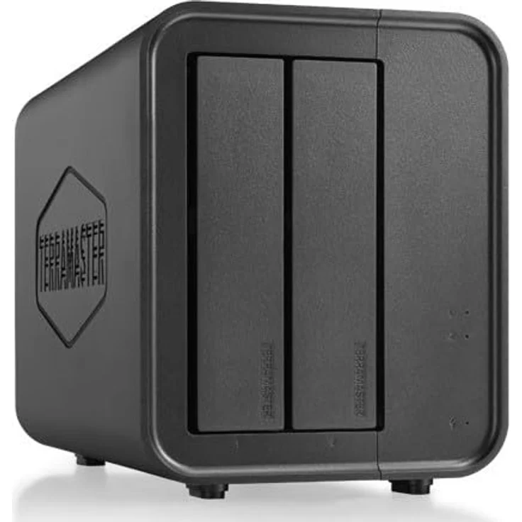 TerraMaster D2-320, 2-Bay USB3.2 RAID-DAS mit 10 Gbit/s, bis zu 44TB, werkzeuglose Installation, Push-Lock-Design – Bild 2
