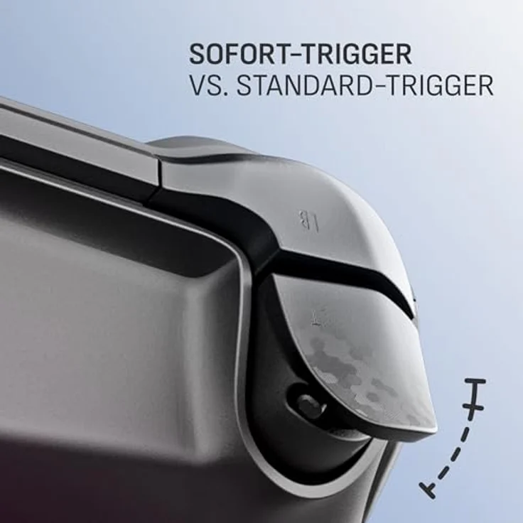 Scuf ENVISION PRO V2 (2025) Kabelloser Gaming-Controller für PC, Anti-Drift-Daumenstifte, fünf G-Tasten, wiederverwendbare Back-Paddles, Sofortauslöser, Stahlgrau – Bild 4
