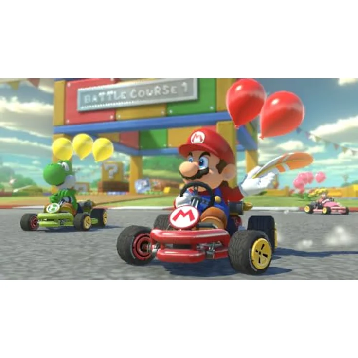 NINTENDO Switch Neon-Rot / Neon-Blau, Spielekonsole mit Mario Kart 8 – Bild 4