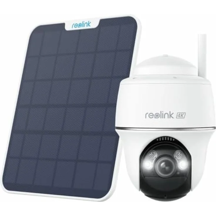 Reolink Argus Serie B440 4K Wi-Fi Überwachungskamera mit Solarpanel und 64GB Akku, Farbige Nachtsicht, 360° Rundum-Abdeckung, Zwei-Wege-Audio – Bild 2
