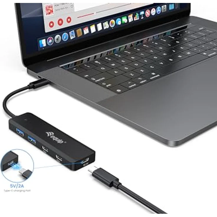 Equip 128964 USB-C 4-Port USB 3.2 Gen 1 Hub, USB-C x 2, USB-A x 2 – Bild 4