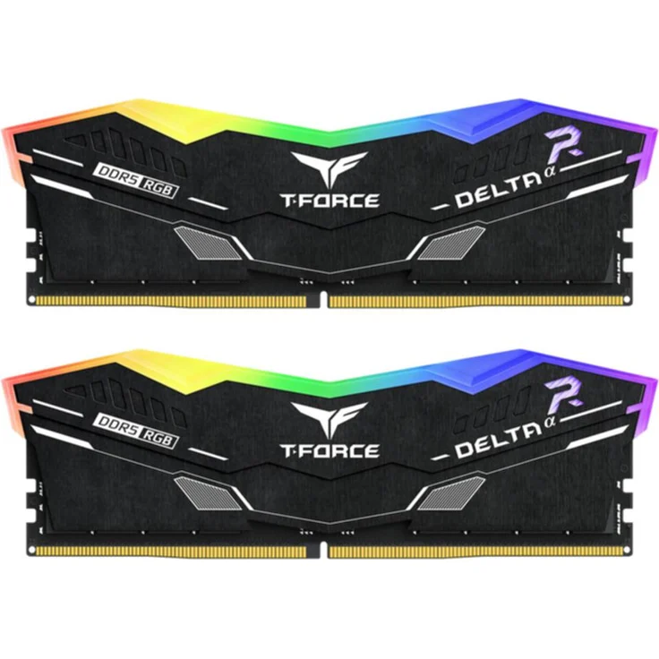 Team Group DELTA RGB DDR5 6000 32GB C30 Arbeitsspeicher, schwarz, mit AMD EXPO-Unterstützung und Ultrabreitbandbeleuchtung