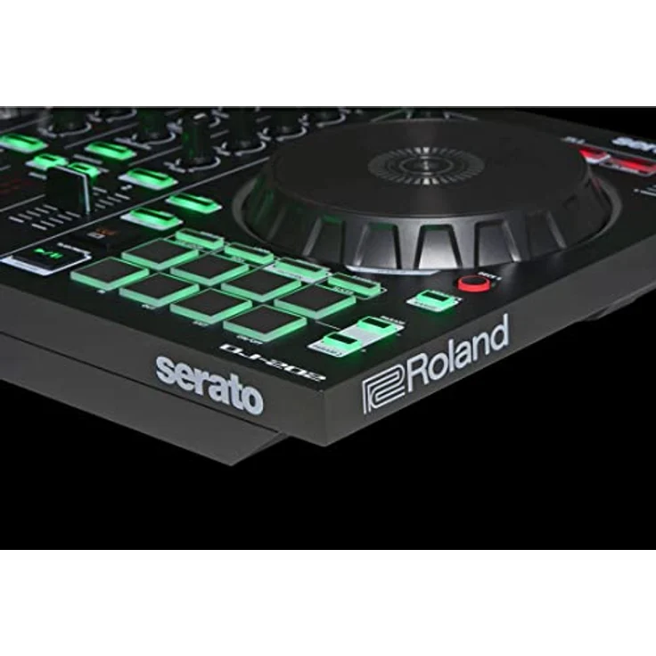 Roland DJ-202 2-Kanal 4-Deck USB-DJ-Controller mit Gator Tasche und keepdrum Mikrofasertuch – Bild 5