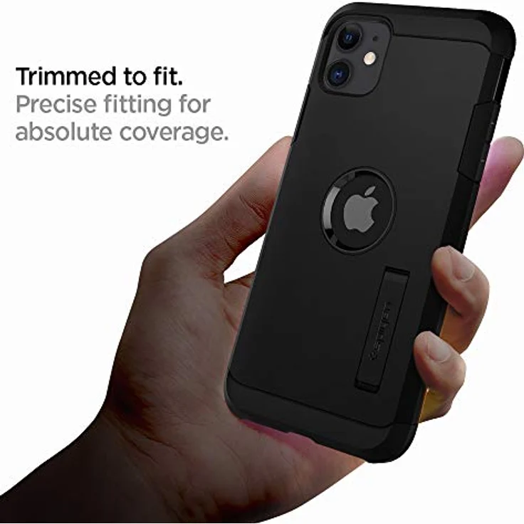 Spigen Tough Armor Kompatibel mit iPhone 11 Hülle, Doppelte Schutzschicht Extrem Fallschutz Handyhülle für iPhone 11 Case Schwarz 076CS27190 – Bild 2