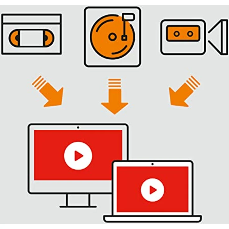 Nero VHS zu USB Video Grabber Recode Stick inkl. Videobearbeitungssoftware | Videoschnitt | Videokassetten digitalisieren | Windows 11 / 10 / 8 / 7 – Bild 5
