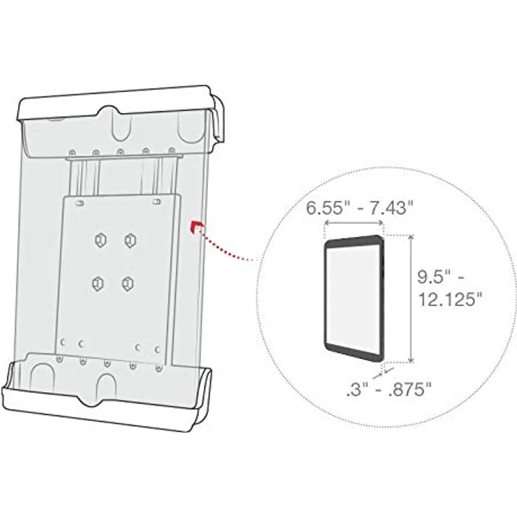 Ram Mounts Ersatzteil RAM Tab-Tite Holder für iPad Air 1-2 – Bild 6