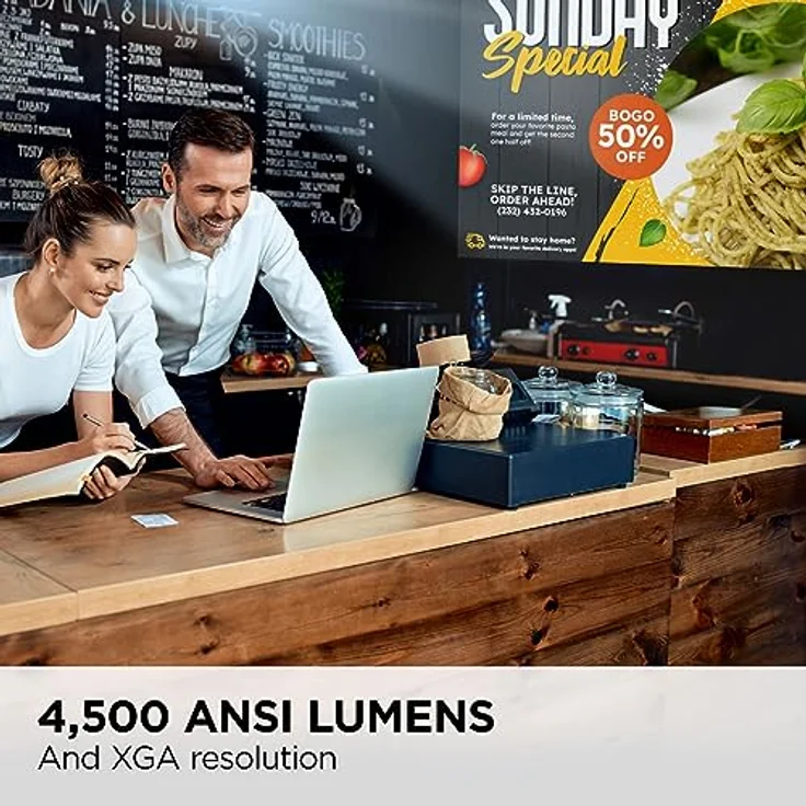 ViewSonic PA700X Business Beamer, 4.500 ANSI-Lumen, XGA-Auflösung, 300 Zoll Bildschirmdiagonale, HDMI-Anschlüsse – Bild 2