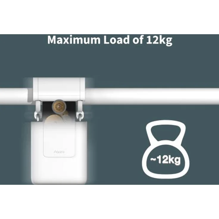 Aqara Smarter Gardinenmotor E1(Stangen-Version), Erfordert Zigbee 3.0 Hub, Elektrischer Smart-Vorhangmotor für Fernsteuerung u. Hausautomation, Unterstützt HomeKit, Alexa, Google Assistant und IFTTT – Bild 4