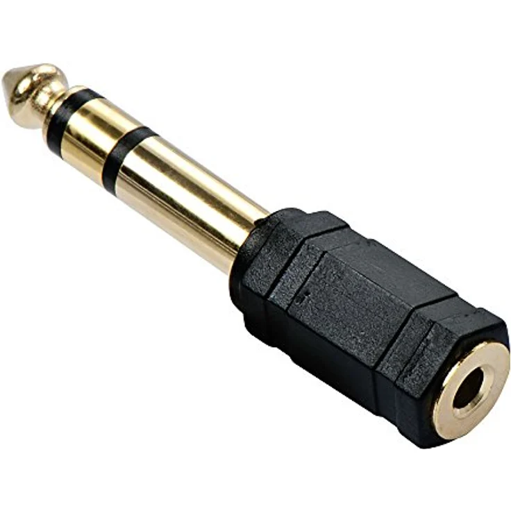 LINDY 35620 Stereo Audio-Adapter, 3.5mm Klinkenbuchse an 6.3mm Klinkenstecker