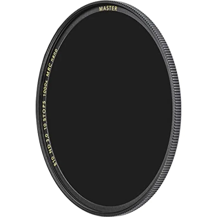 B+W Graufilter ND 3,0 MRC Nano Master 62mm (16x vergütet, Slim, Premium) 1101613 Schwarz