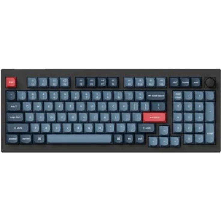 Keychron V5 Max, Kabellose Mechanische Tastatur mit Nummernblock, 96% Layout, QMK/VIA, 2,4 GHz/Bluetooth 5.1, RGB-LED, Hot-Swappable Gateron Jupiter Brown Switch für Mac, Windows und Linux – Bild 2