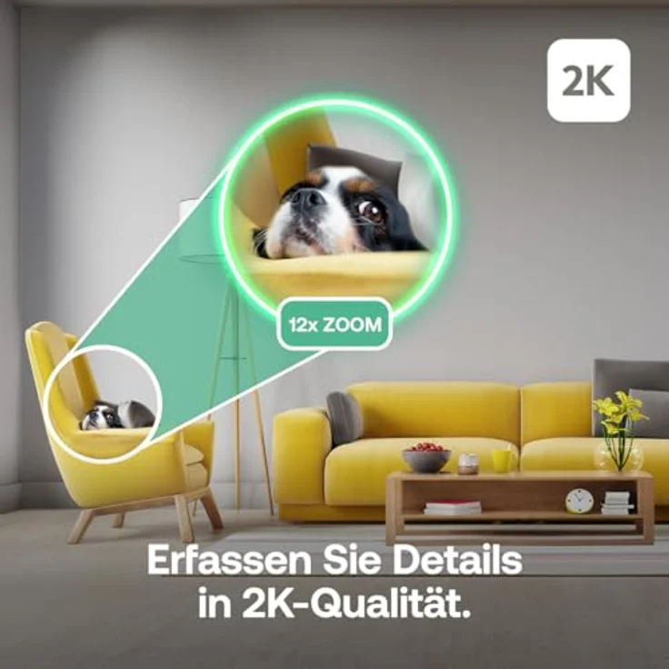 Arlo Essential 3 Indoor HD PTZ, Überwachungskamera mit 2K HD, KI-Erkennung, Nachtsicht, Alexa-kompatibel, Objektivverschluss, inklusive sicherer Testversion, 1 Kamera – Bild 4