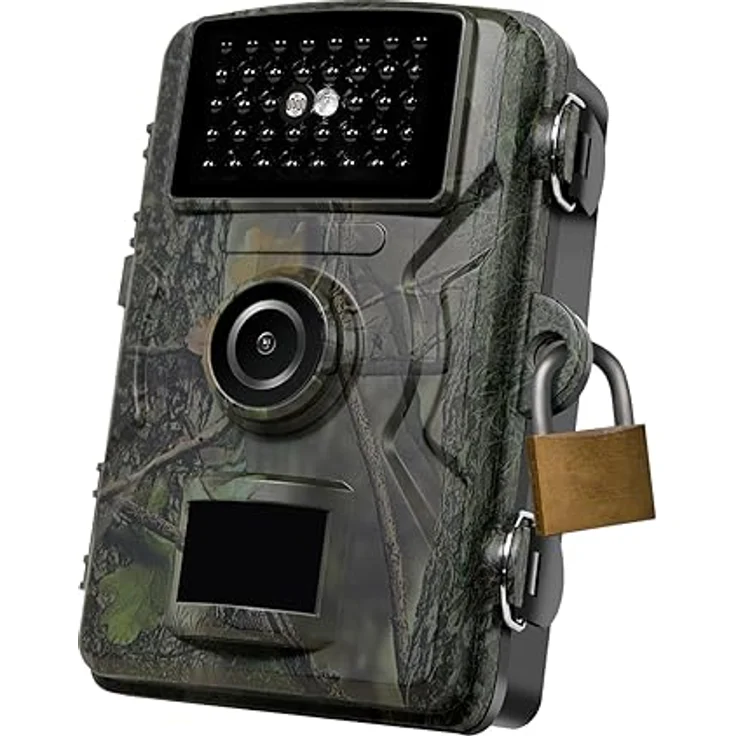 Wildkamera mit Nachtsicht, Wärme- & Bewegungsauslöser, Full HD 1080p Auflösung (1920x1080 (16:9)@30 fps), IP66 Schutz, 90°-Weitwinkel-IR-Erfassungsbereich für ein breiteres Sichtfeld, 2-Zoll-LCD - Preisvergleich – Bild 4