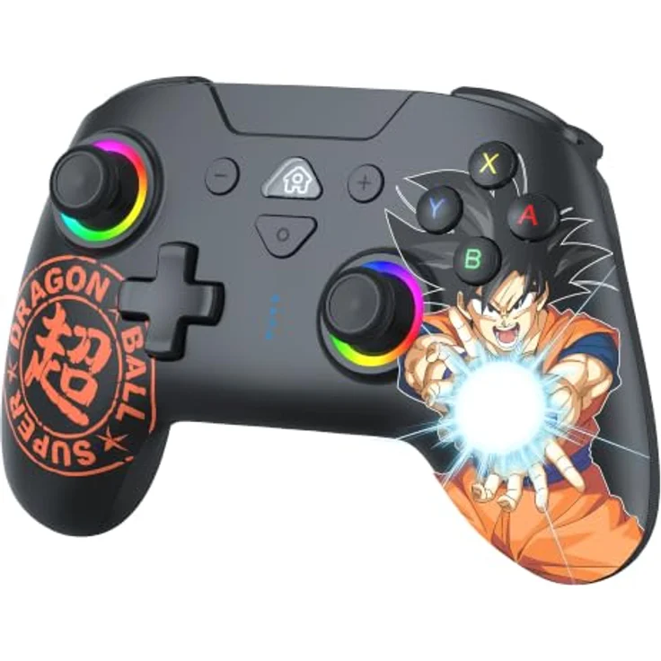 Subsonic Goku - Black - Wireless Controller für Nintendo Switch 2 mit LED-beleuchteten Joysticks, programmierbaren Rücktasten und 600 mAh Akku. – Bild 1