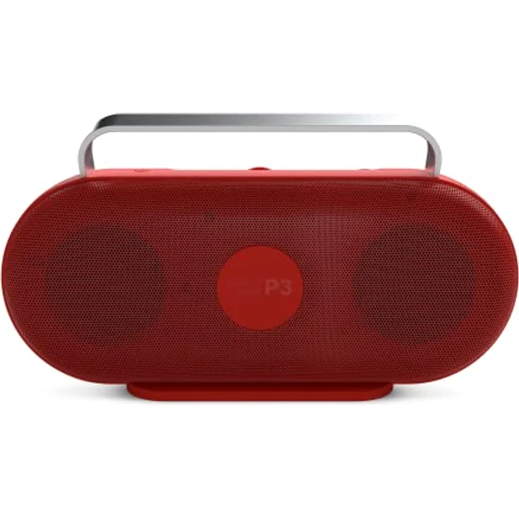 Polaroid P3 Music Player (Red) - Retro-Futuristic Boombox Wireless Bluetooth Speaker Rechargeable with Dual Stereo Pairing – Bild 4
