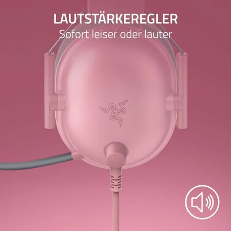 RAZER BLACKSHARK V2 X, Kabelgebundenes Esports-Headset mit RAZER™ Triforce Titanium 50-mm-Treibern und HyperClear Mikrofon, Over-ear Design, Quarz/Rosa – Bild 6