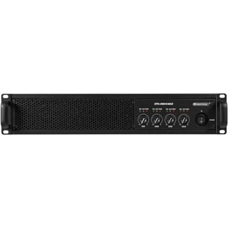 Omnitronic XPA-4804 MK2, Class D PA Verstärker mit 4 x 1800 W RMS, einstellbaren Betriebsarten und elektronisch symmetrierten Eingängen – Bild 5